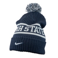 Nike Utah state aggie bull pom pom beanie